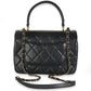 Chanel Black Quilted Lambskin Small Trendy CC Flap Dual Handle Bag