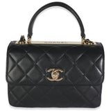 Chanel Black Quilted Lambskin Small Trendy CC Flap Dual Handle Bag