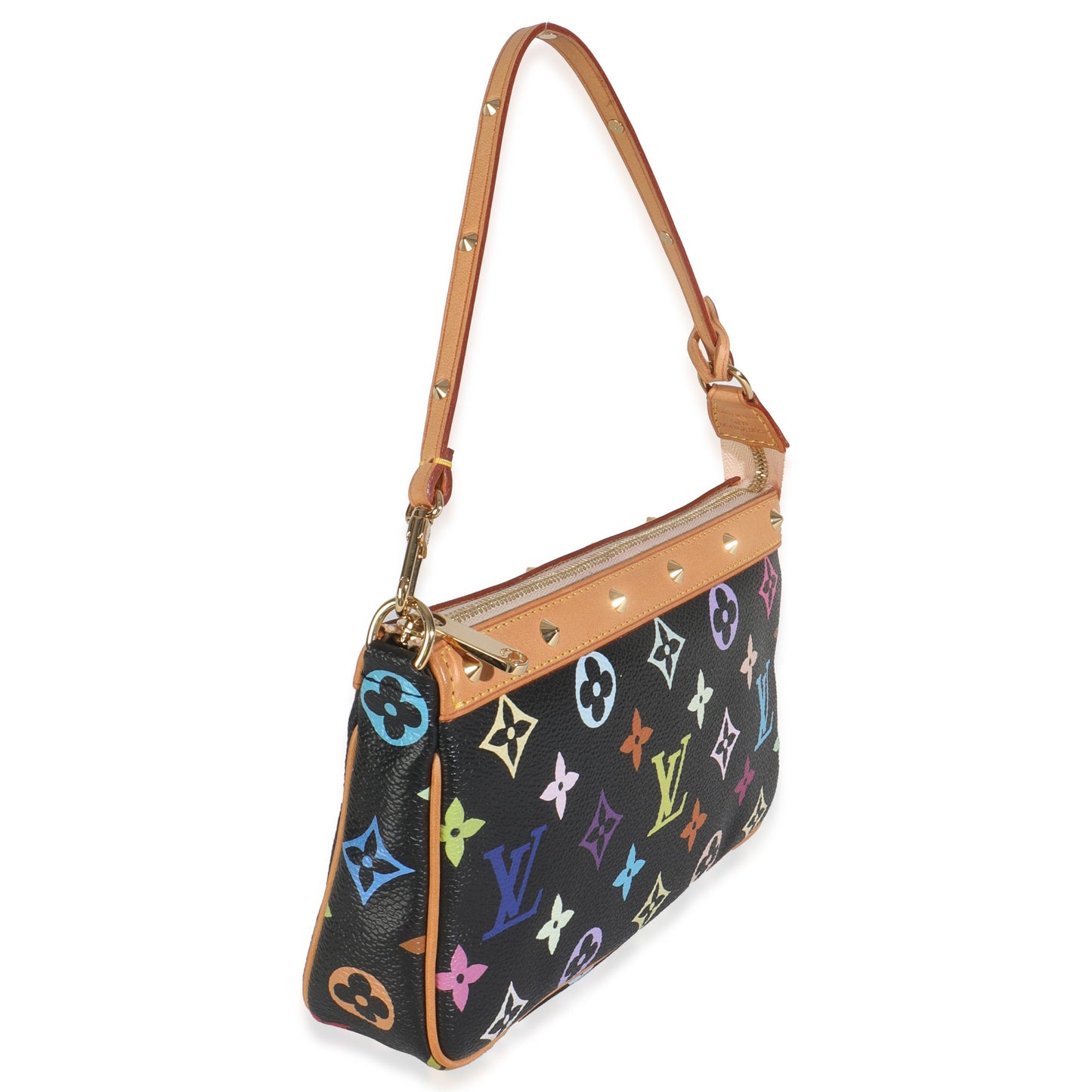 Louis Vuitton Black Monogram Multicolor Canvas Pochette Accessoires