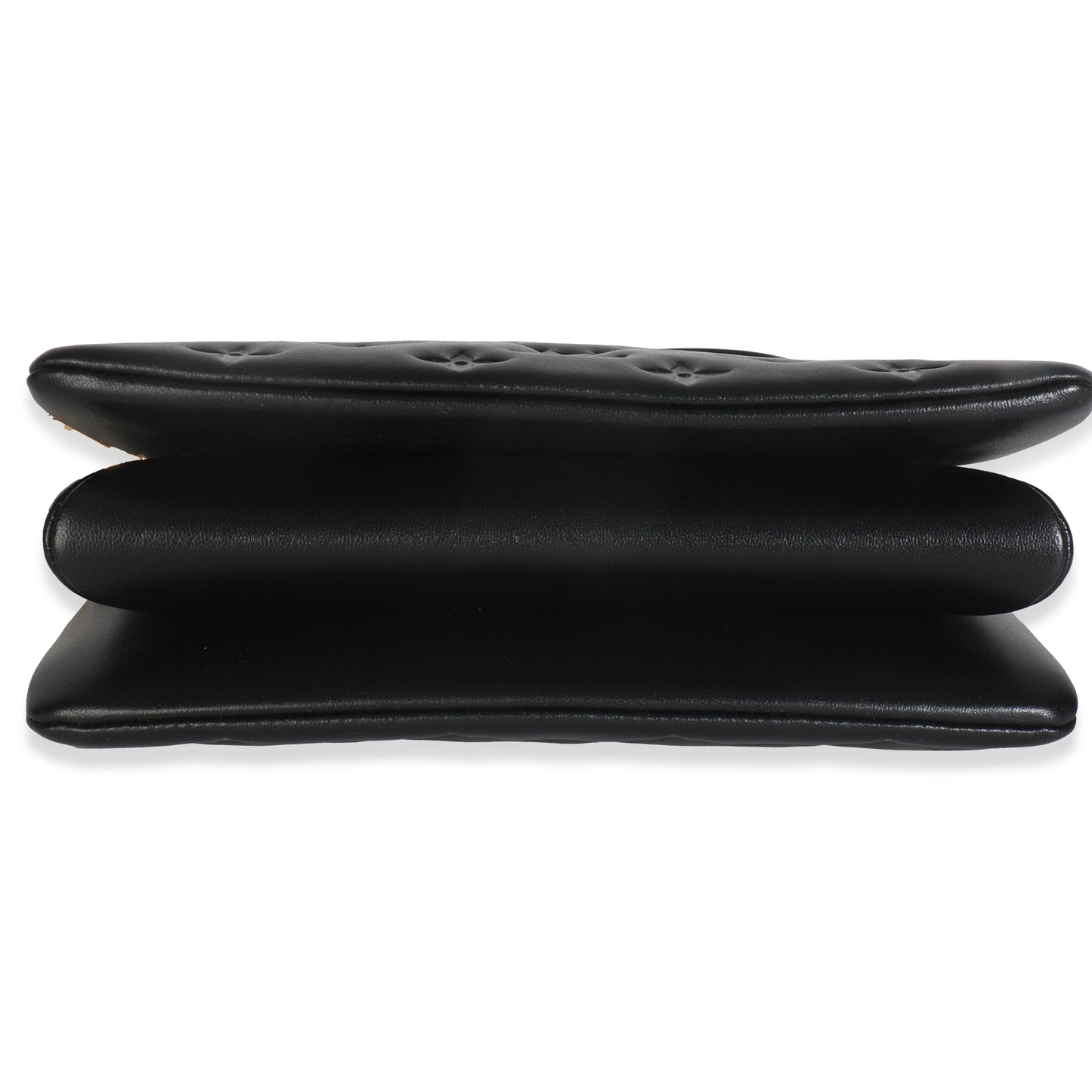 Louis Vuitton Black Puffy Monogram Lambskin Coussin BB