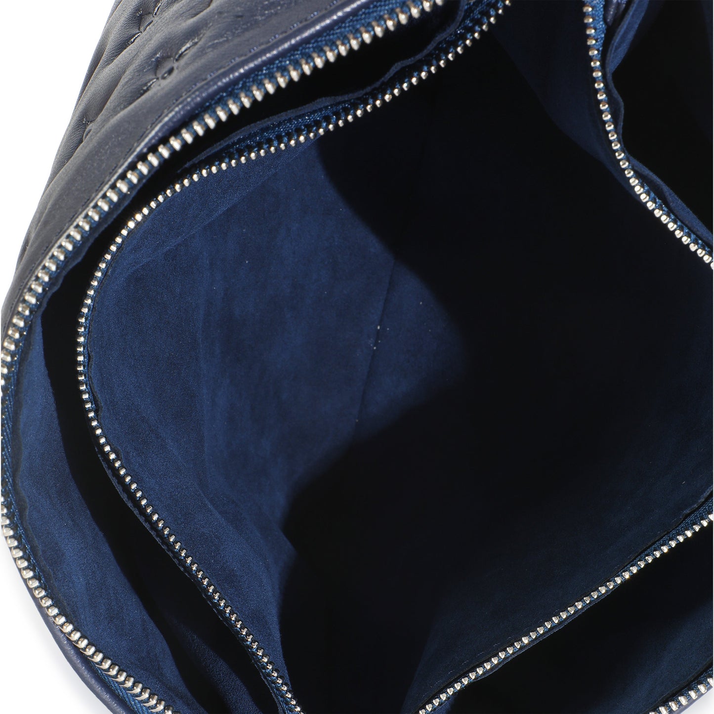 Louis Vuitton Navy Monogram Embossed Lambskin Coussin PM