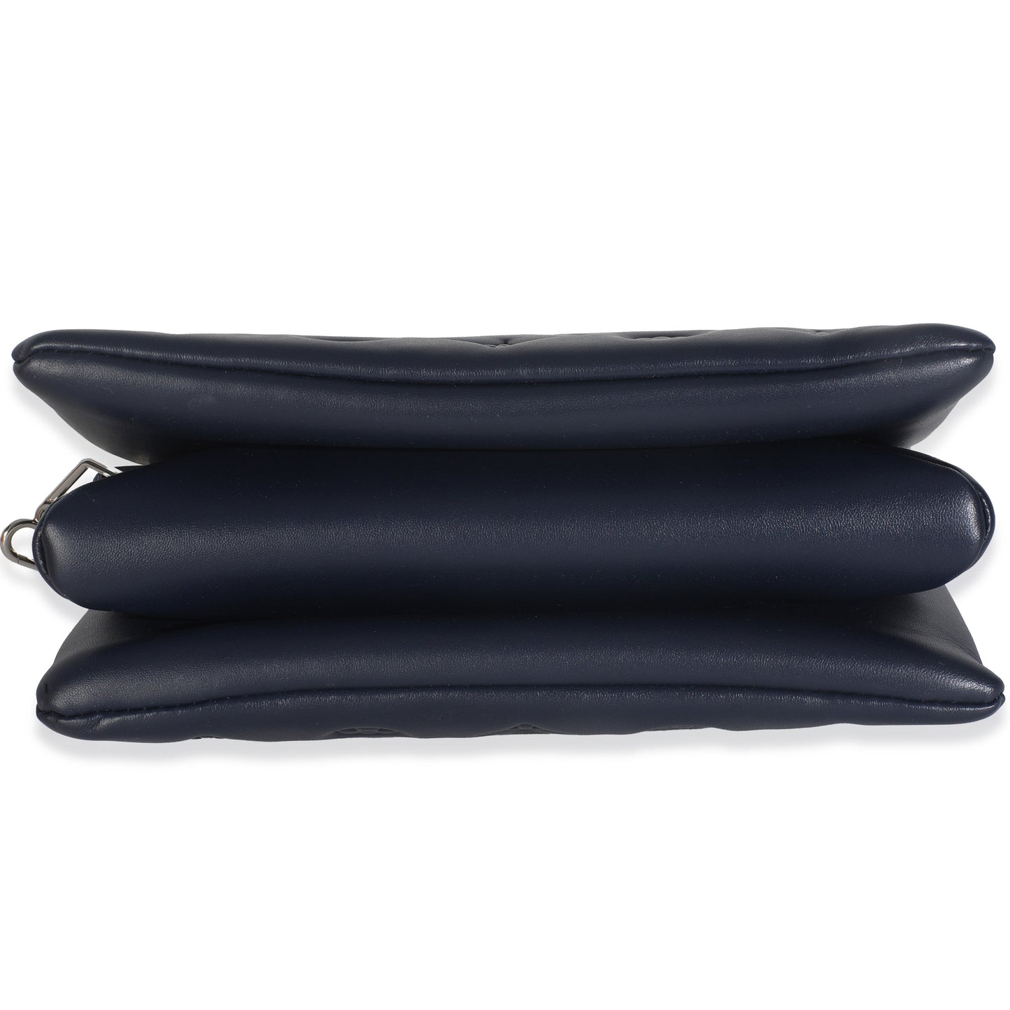 Louis Vuitton Navy Monogram Embossed Lambskin Coussin PM