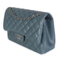 Chanel Blue Quilted Lambskin Jumbo Double Flap Bag