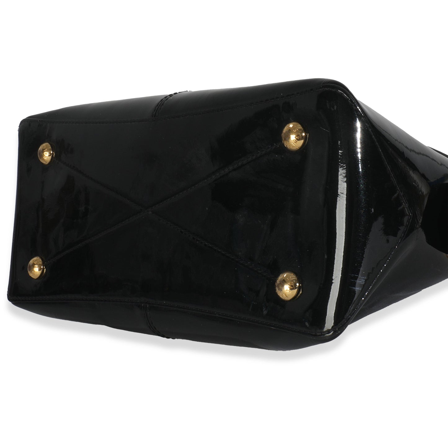 Louis Vuitton Black Vernis Miroir Tote Bag