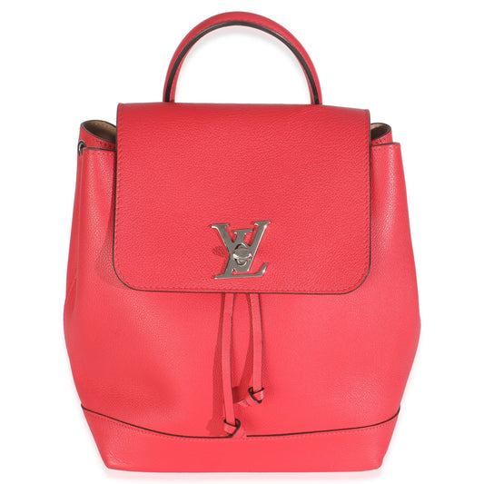 Louis Vuitton Rubis Calfskin Leather Lockme Backpack