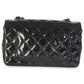 Chanel Black Quilted Patent Mini Rectangular Flap Bag