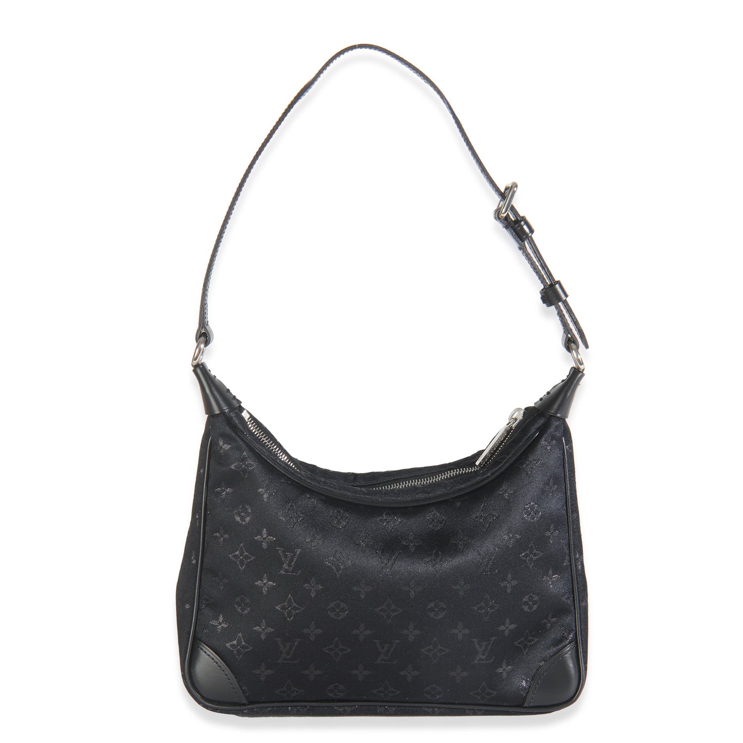 Louis Vuitton Black Metallic Monogram Satin Mini Boulogne