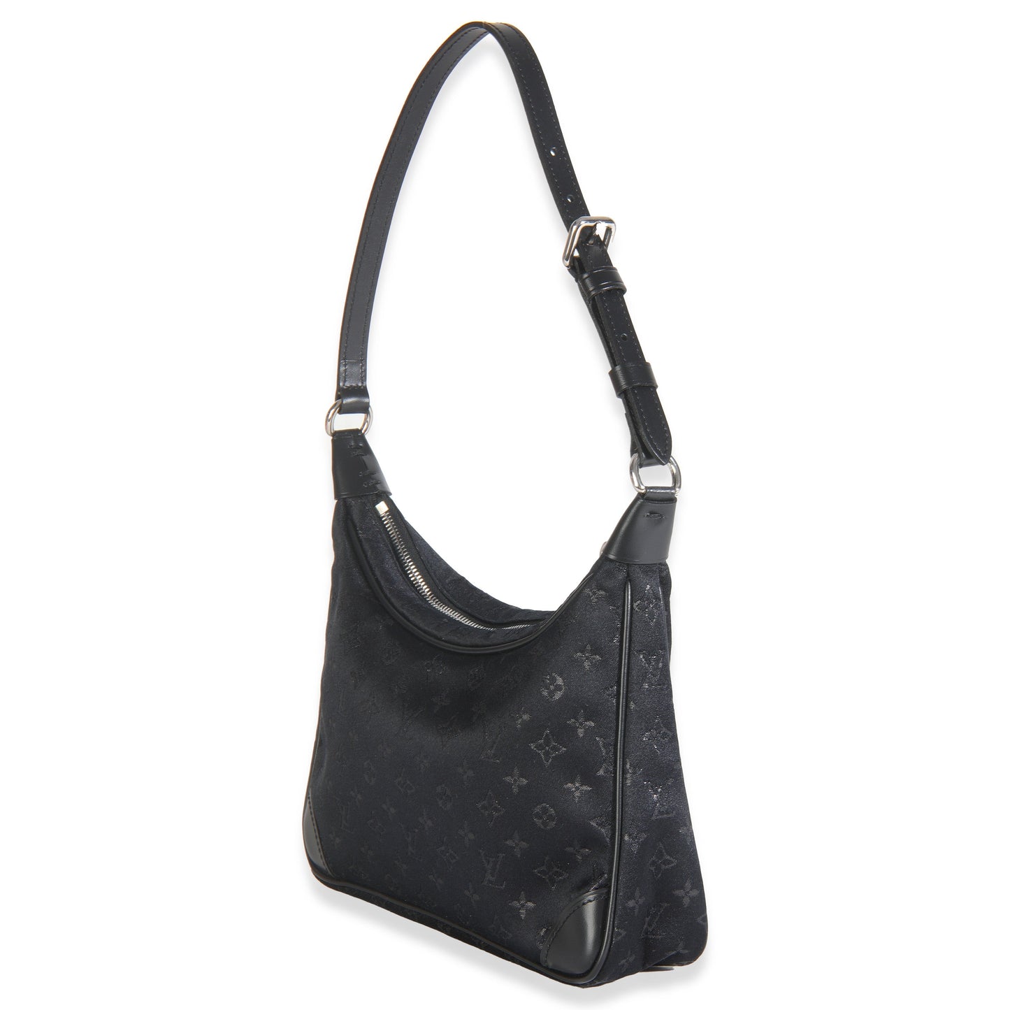 Louis Vuitton Black Metallic Monogram Satin Mini Boulogne