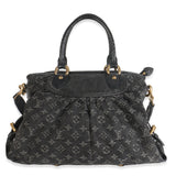 Louis Vuitton Black Monogram Denim Neo Cabby MM
