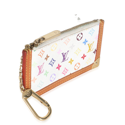 Louis Vuitton White Monogram Multicolore Canvas Key Pouch