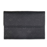 Louis Vuitton Black Metallic Monogram Satin Porte Monnaie