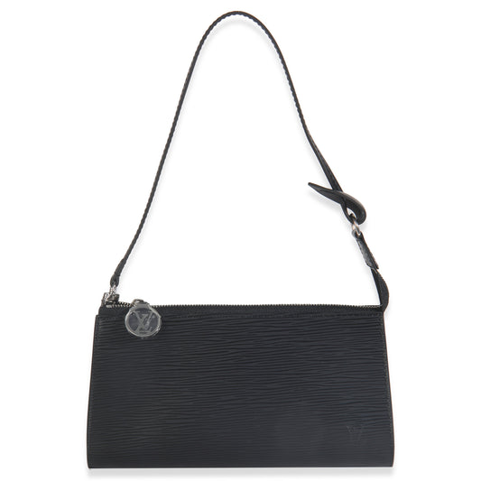 Louis Vuitton Black Epi Pochette Accessoires NM