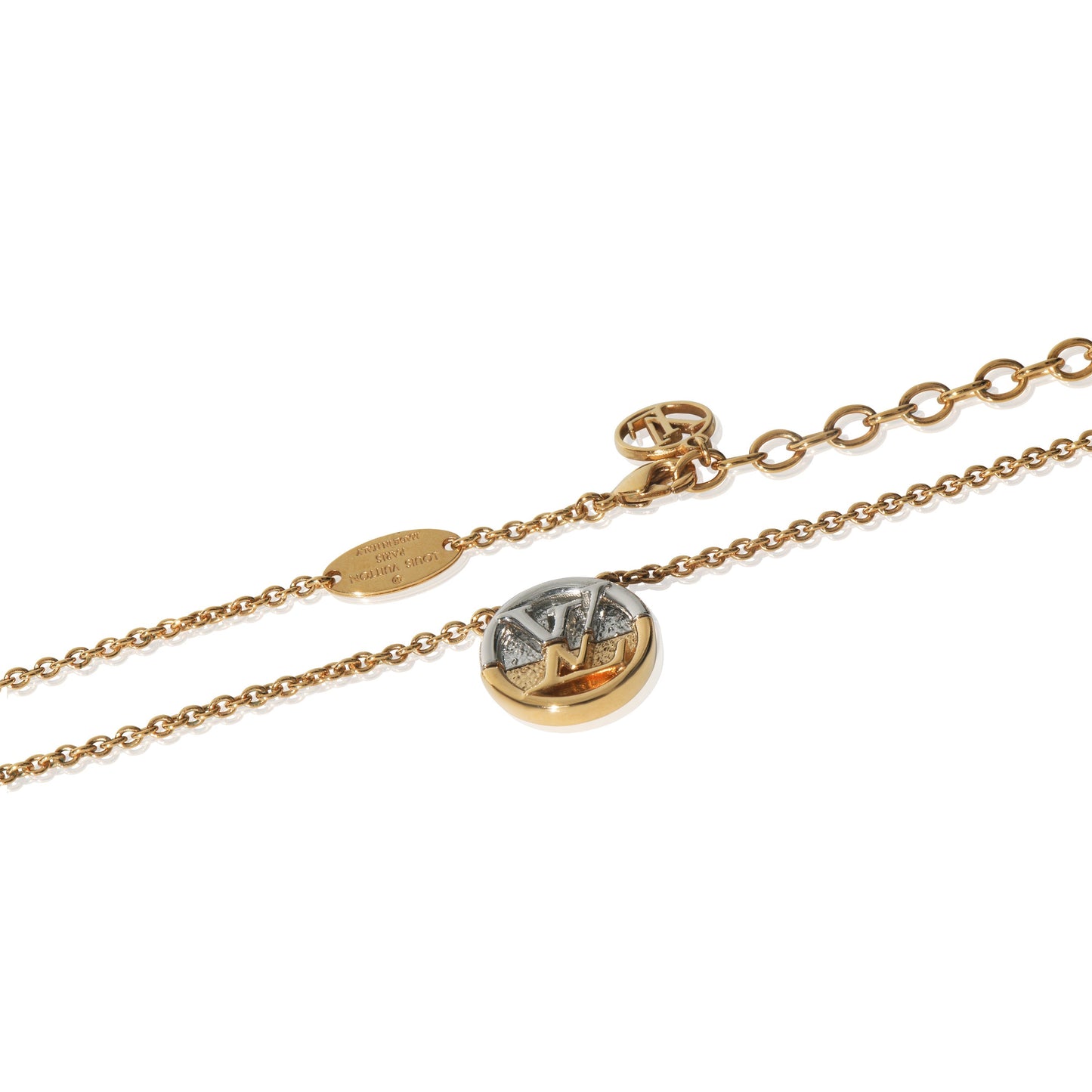 Louis Vuitton Gold-Plated  L to V Necklace