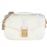 Louis Vuitton Latte Bubble Tea Giant Monogram Empreinte Pochette Metis East West