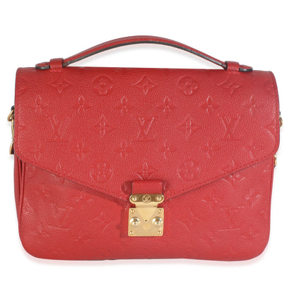 Louis Vuitton Scarlet Monogram Empreinte Pochette Metis
