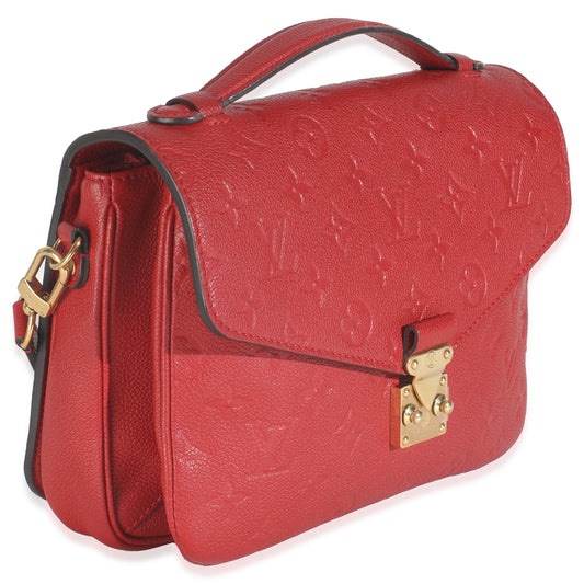 Louis Vuitton Scarlet Monogram Empreinte Pochette Metis