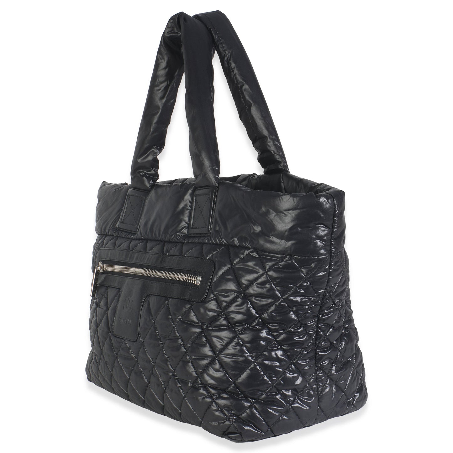 Chanel Black Quilted Nylon Large Coco Cocoon Tote