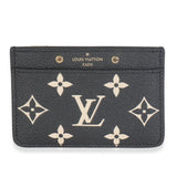 Louis Vuitton Black Beige Monogram Empreinte Card Holder