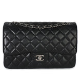 Chanel Black Quilted Lambskin Jumbo Double Flap Bag
