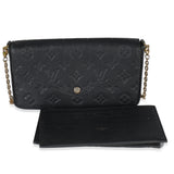Louis Vuitton Black Monogram Empreinte Felicie Pochette