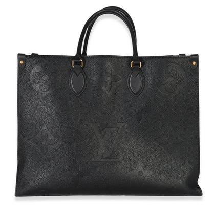 Louis Vuitton Black Giant Monogram Empreinte Onthego GM