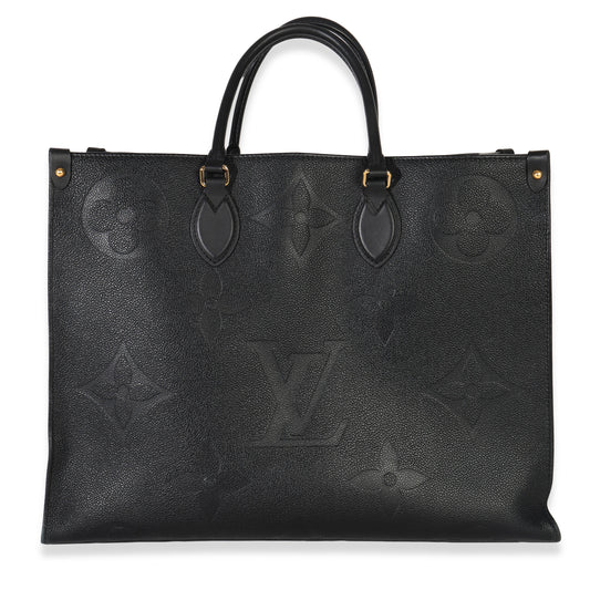 Louis Vuitton Black Giant Monogram Empreinte Onthego GM