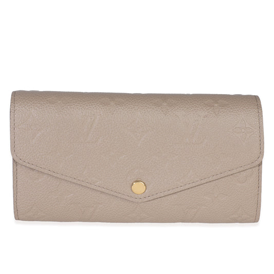 Louis Vuitton Turtledove Monogram Empreinte Sarah Wallet