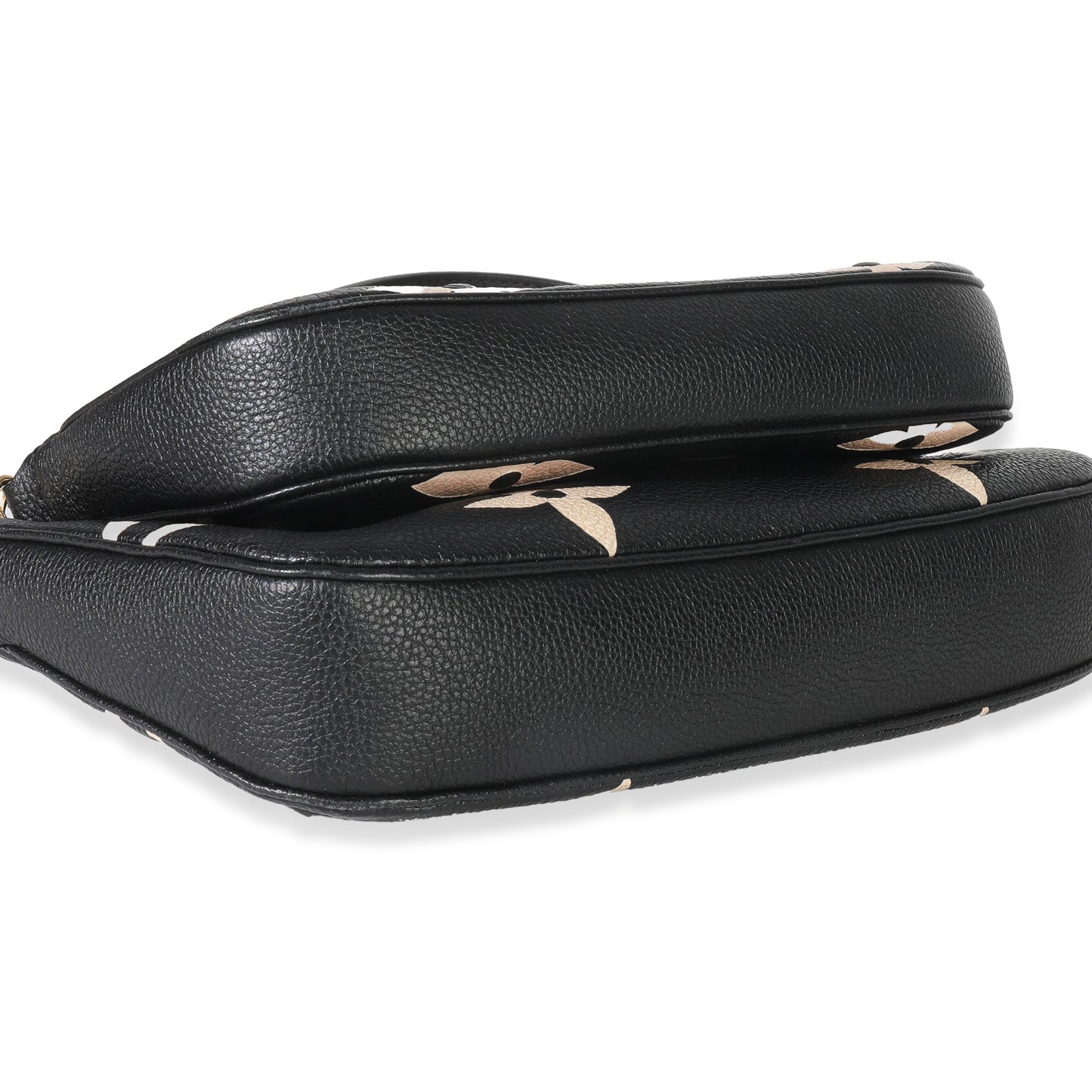 Louis Vuitton Black Beige Giant Monogram Empreinte Multi Pochette Accessories