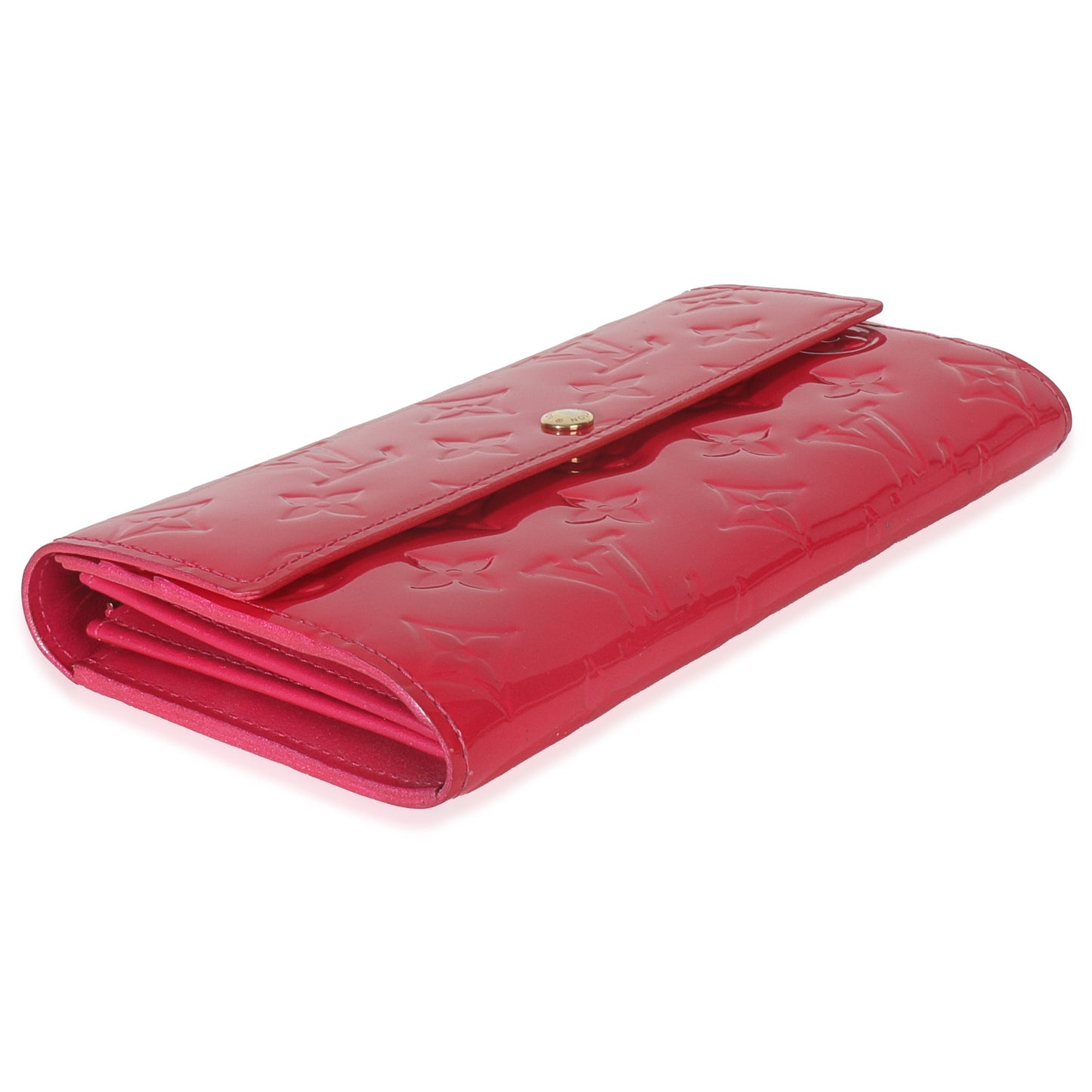 Louis Vuitton Rose Pop Monogram Vernis Sarah Wallet