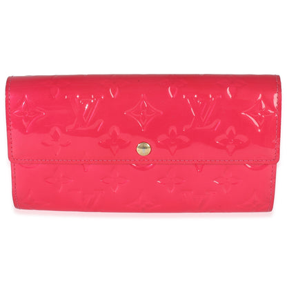 Louis Vuitton Rose Pop Monogram Vernis Sarah Wallet