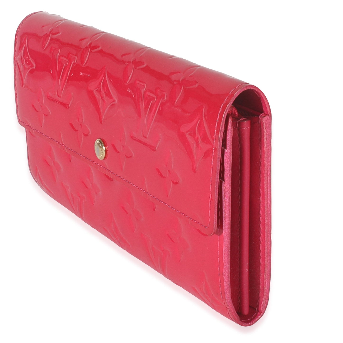 Louis Vuitton Rose Pop Monogram Vernis Sarah Wallet