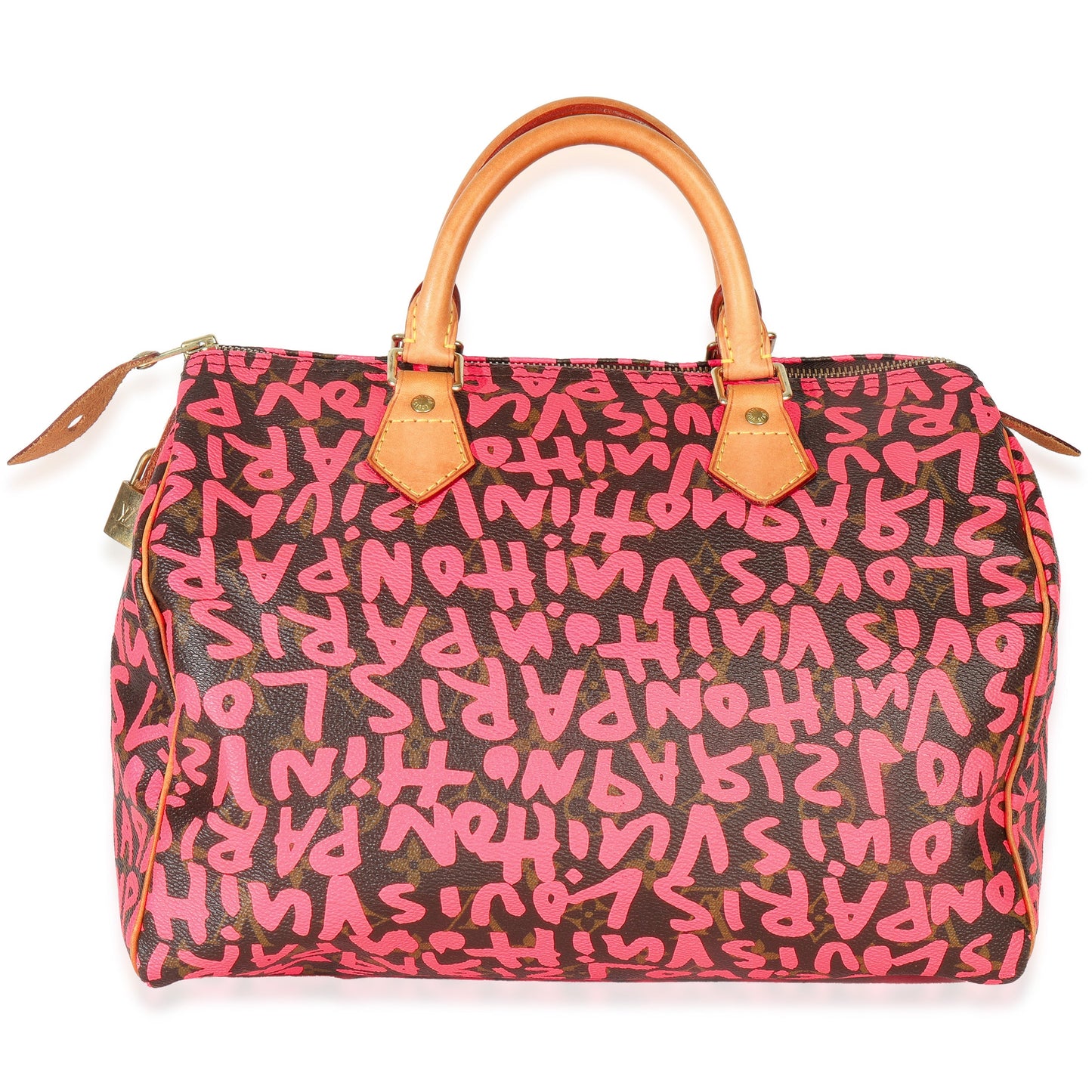 Louis Vuitton x Stephen Spro  Fuchsia Monogram Canvas Graffiti Speedy 30