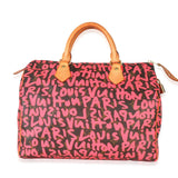 Louis Vuitton x Stephen Spro  Fuchsia Monogram Canvas Graffiti Speedy 30