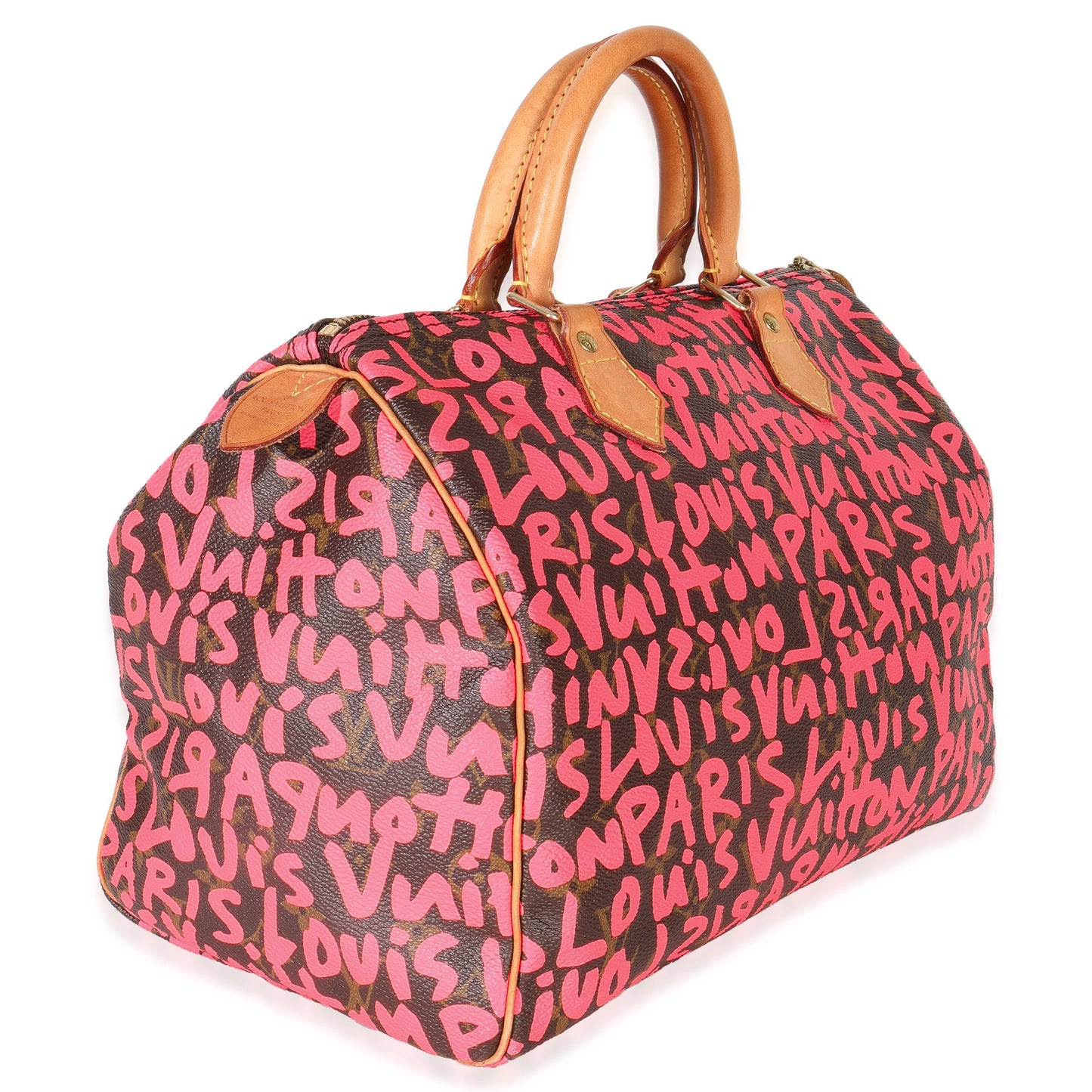 Louis Vuitton x Stephen Spro  Fuchsia Monogram Canvas Graffiti Speedy 30