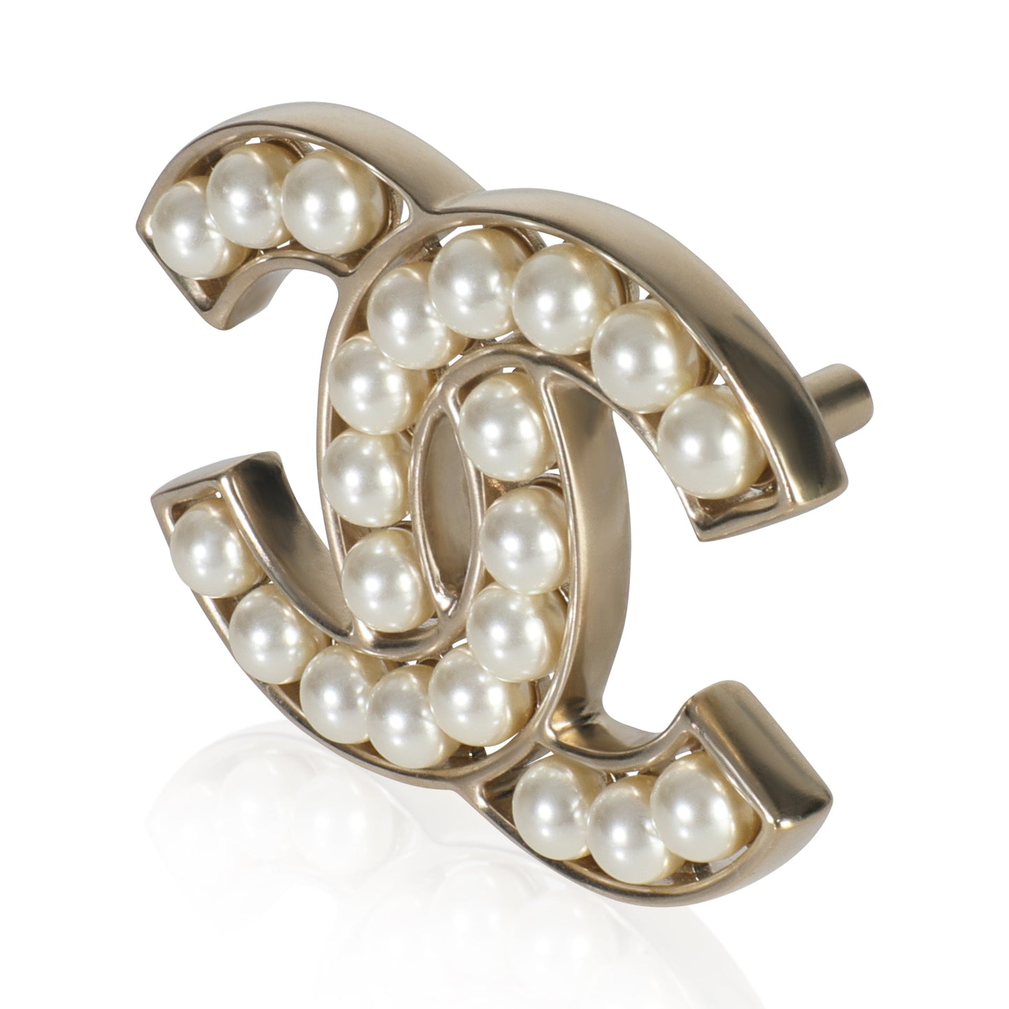 Chanel Gold-Plated  2022 Faux Pearl Brooch