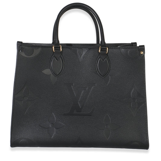 Louis Vuitton Black Monogram Empreinte Onthego MM