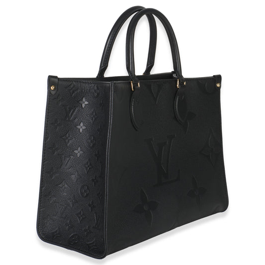 Louis Vuitton Black Monogram Empreinte Onthego MM