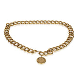 Chanel Gold-Plated   1990s Medallion Link Belt