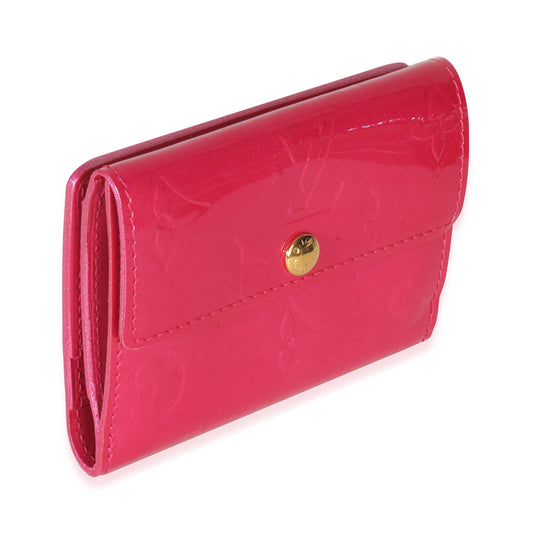 Louis Vuitton Fuschia Monogram Vernis Elise Wallet