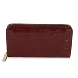 Louis Vuitton Red Monogram Vernis Zippy Wallet