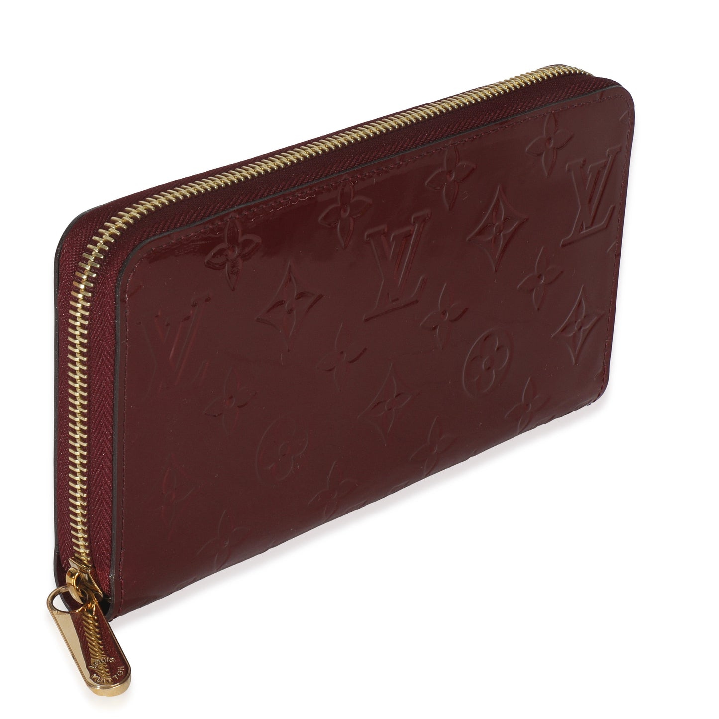 Louis Vuitton Red Monogram Vernis Zippy Wallet