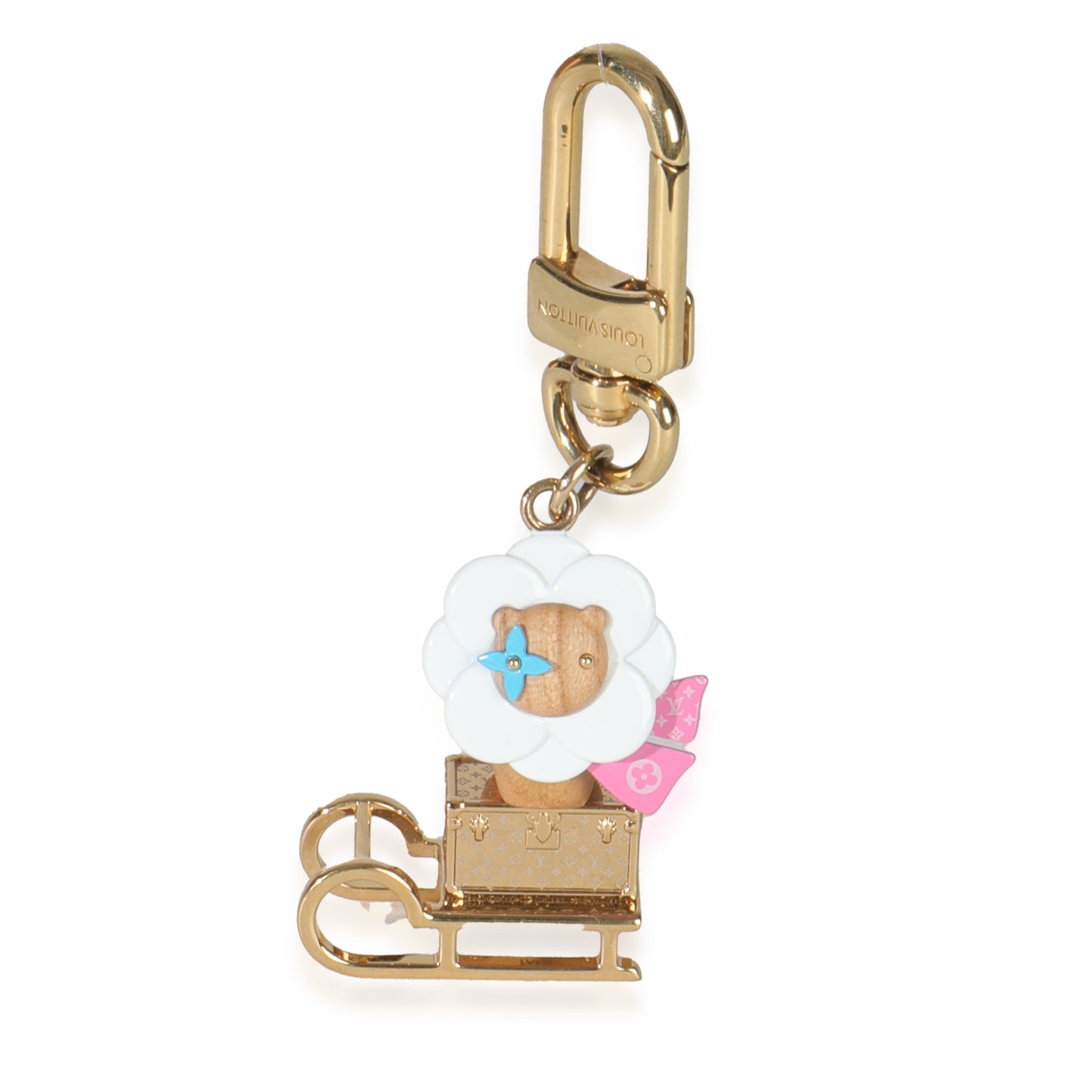 Louis Vuitton Gold Metal Petula Sled Bag Charm