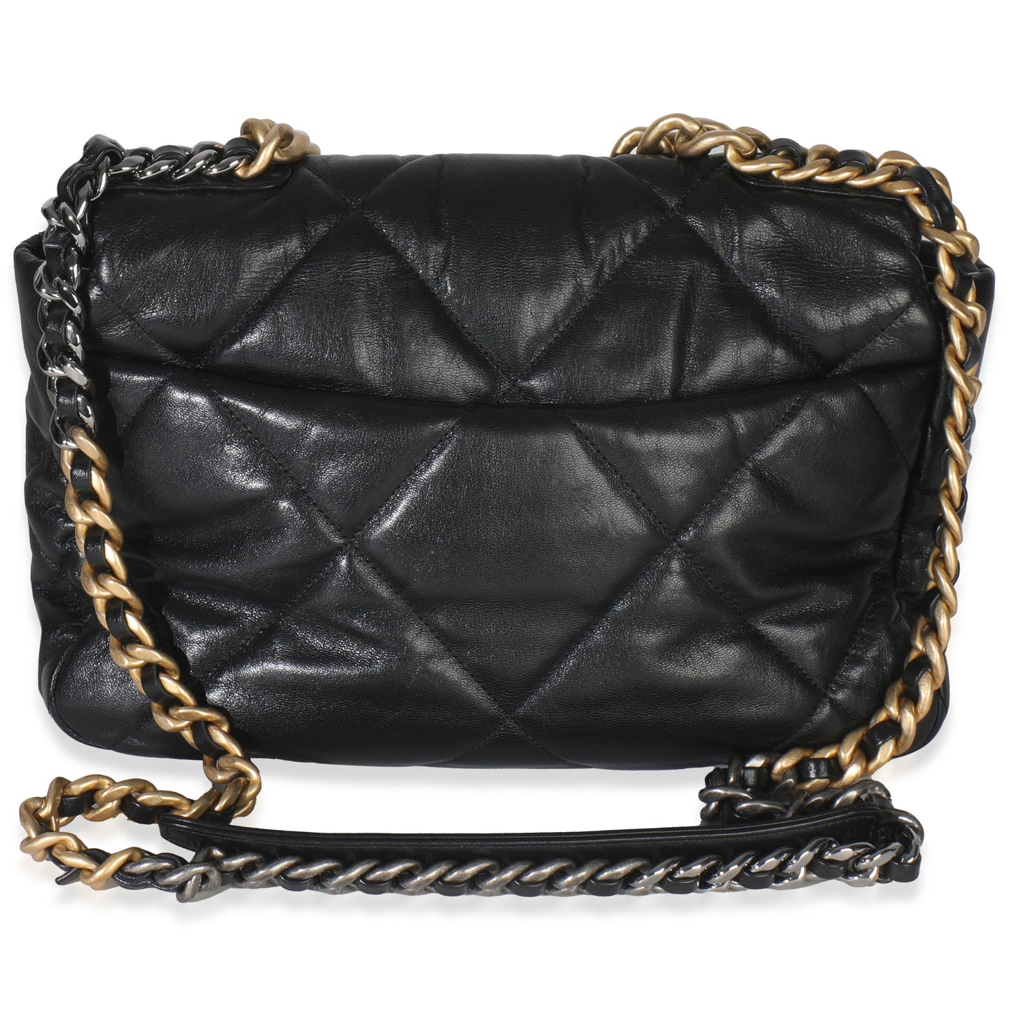Chanel Black Quilted Lambskin Medium Chanel 19 Flap Bag