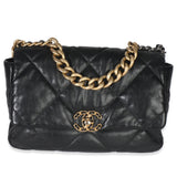 Chanel Black Quilted Lambskin Medium Chanel 19 Flap Bag