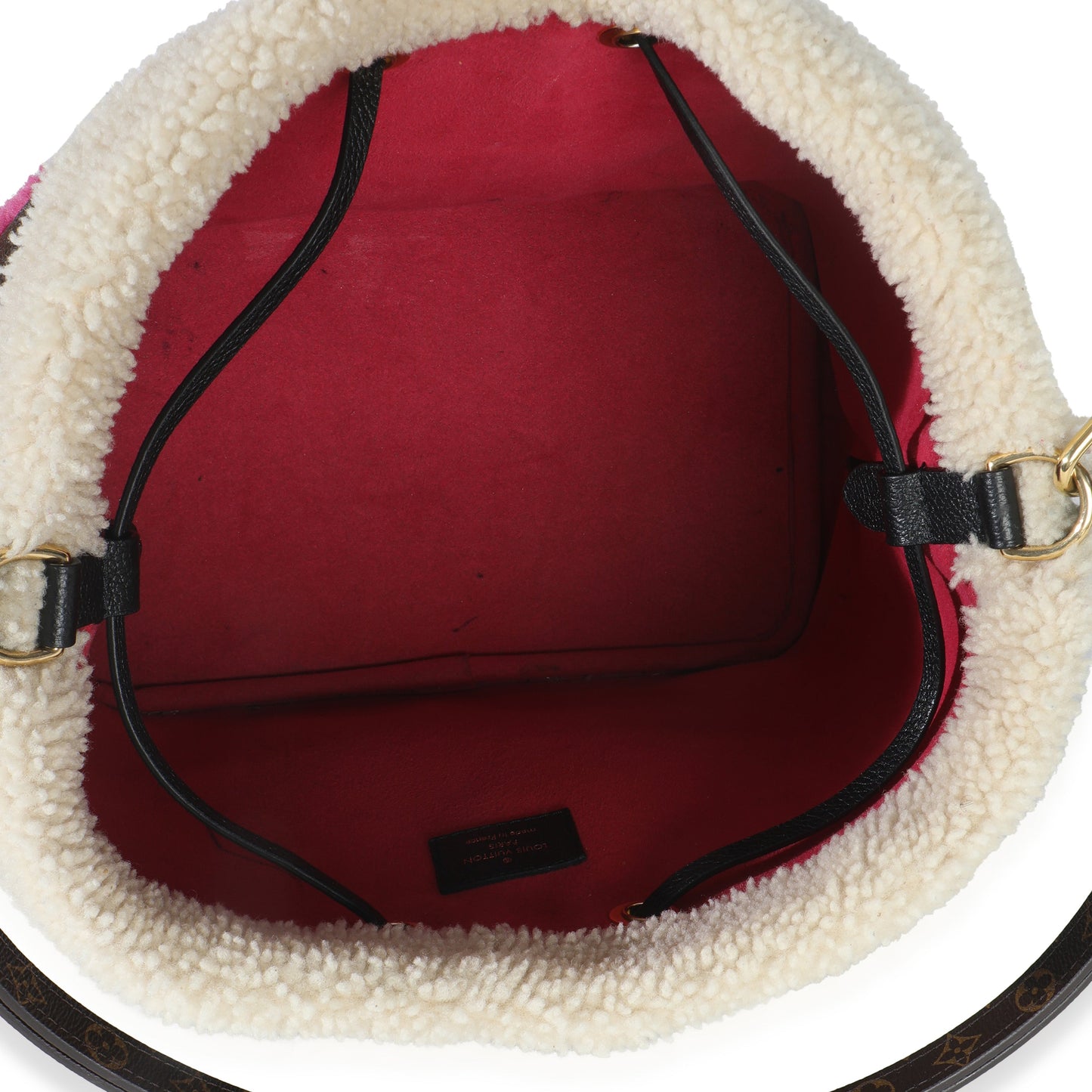 Louis Vuitton Black Shearling Monogram Neonoe MM