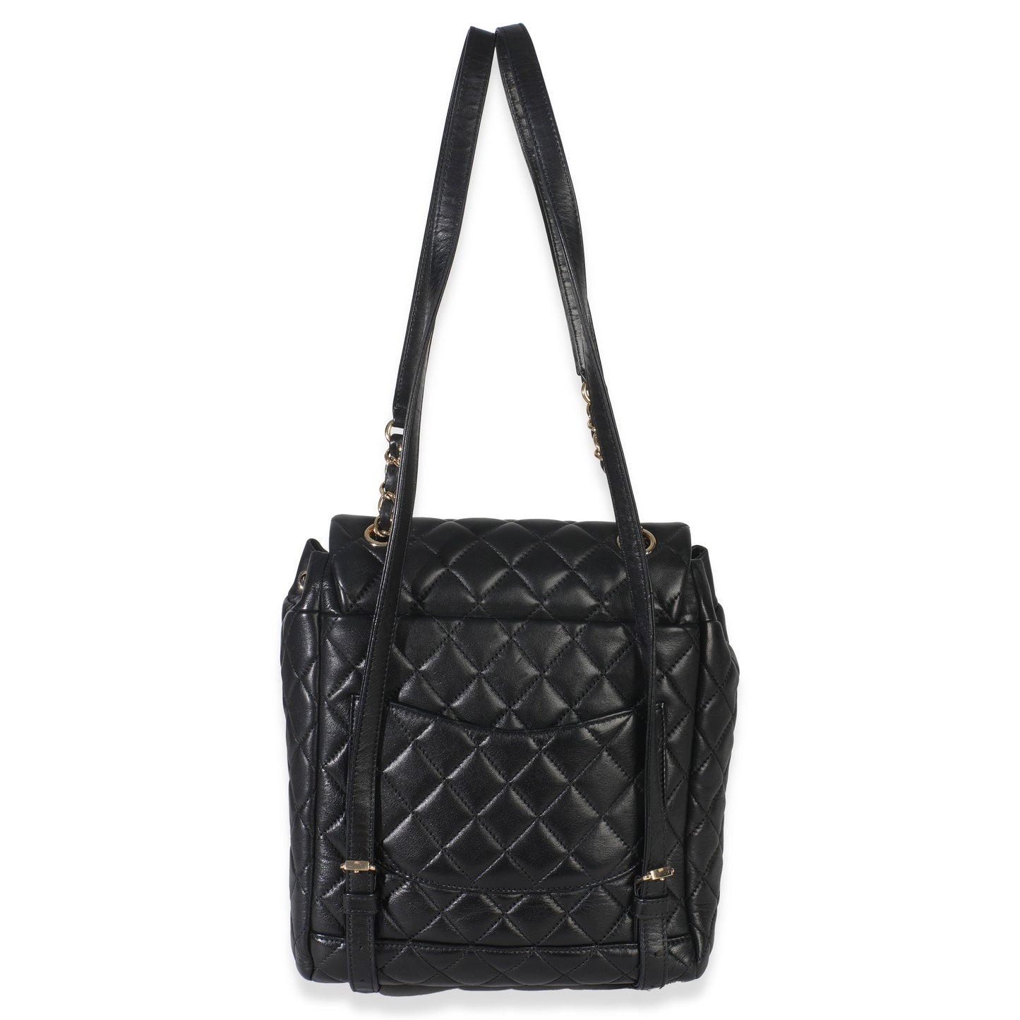 Chanel Black Lambskin Quilted Small Urban Spirit Backpack