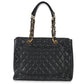 Chanel Black Quilted Caviar Grand Shopper Tote