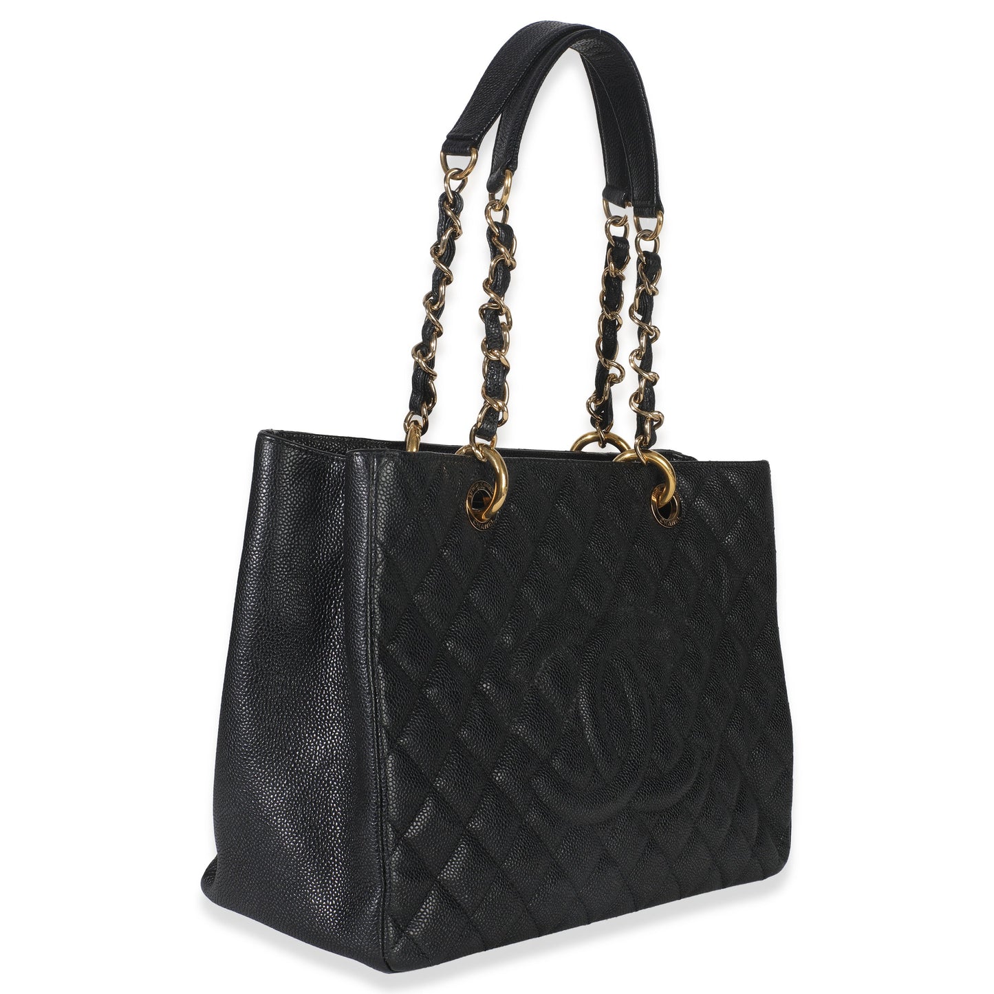 Chanel Black Quilted Caviar Grand Shopper Tote