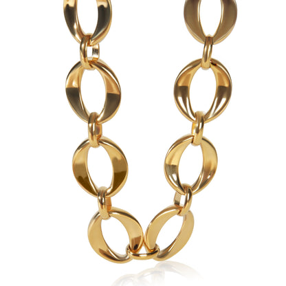 Chanel Gold-Plated   Oval Link Choker Necklace