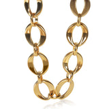 Chanel Gold-Plated   Oval Link Choker Necklace